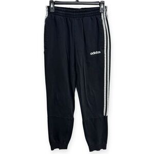Adidas Black Joggers‎ Elastic Waist Performance Fit